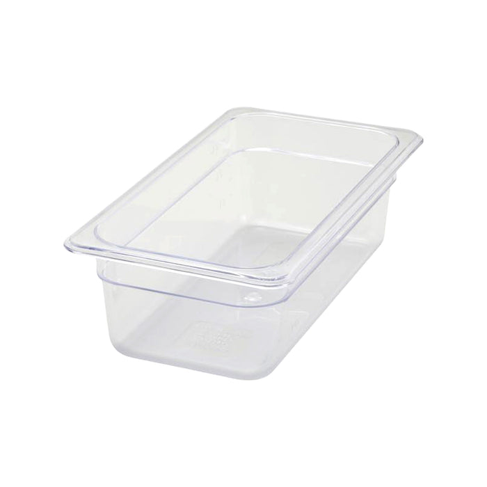 Winco SP7304 - Steam Table Pan - Polycarbonate - Clear - 1/3 Size - 4 in (1)
