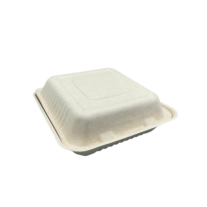 Fortuna 15673 - Clamshell Container - Biodegradable - 1 Compartment - 9x9x3 (200)