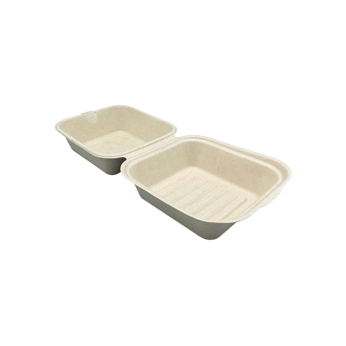 Fortuna 18933 - Clamshell Container - Biodegradable - Sandwich - 6x6x3 (500)
