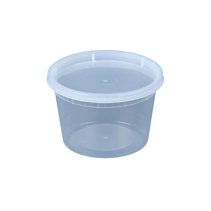 FH16SC - Deli / Soup Container - Plastic - With Lid - 16 oz (240)