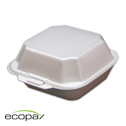 Ecopax 224 - Clamshell Container - Foam - Sandwich - White - 5.13x5x2.5 (500)