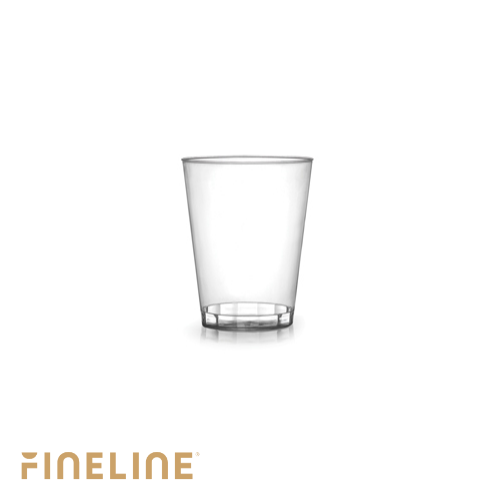 Fineline 401-CL - Disposable Tumbler Cup - Plastic - 1 oz