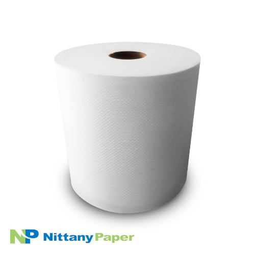 Nittany NP-6800EW - Roll Towel - White - 7.875 in x 800 ft Roll - Embossed (6)