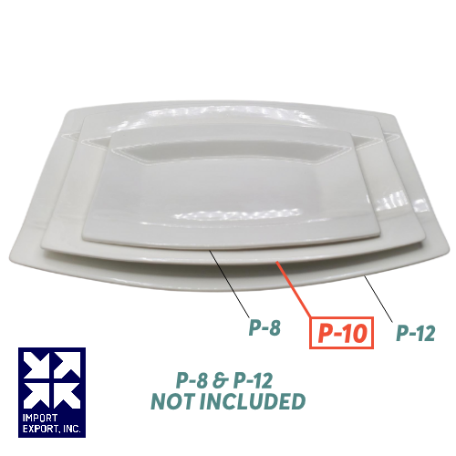 IEI P-10 - Plate - Porcelain - Beverly Hills - Oblong - 10 in (24)