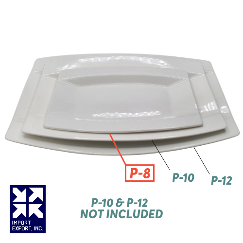 IEI P-8 - Plate - Porcelain - Beverly Hills - Oblong - 8 in (36)