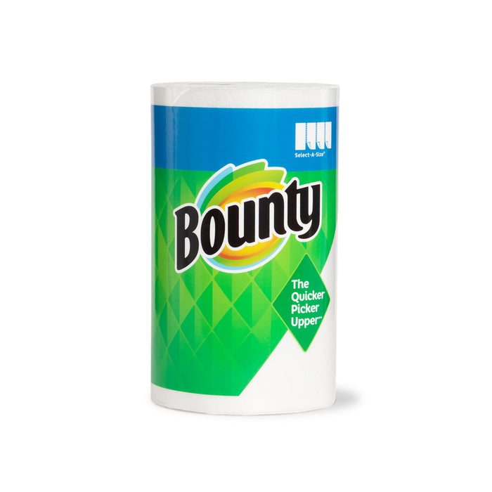 Bounty P88198 - Roll Towel - A Size Household Paper Towel Rolls (12)
