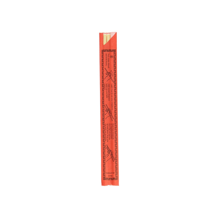 Kari-Out 1100480 - Chopsticks - Bamboo - Panda - Red Sleeve - 9.4 in (1000)