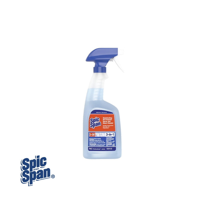 Spic and Span 58775 - Disinfecting All-Purpose Spray & Glass Cleaner - 3-in-1 - 32 oz Bottle (8)